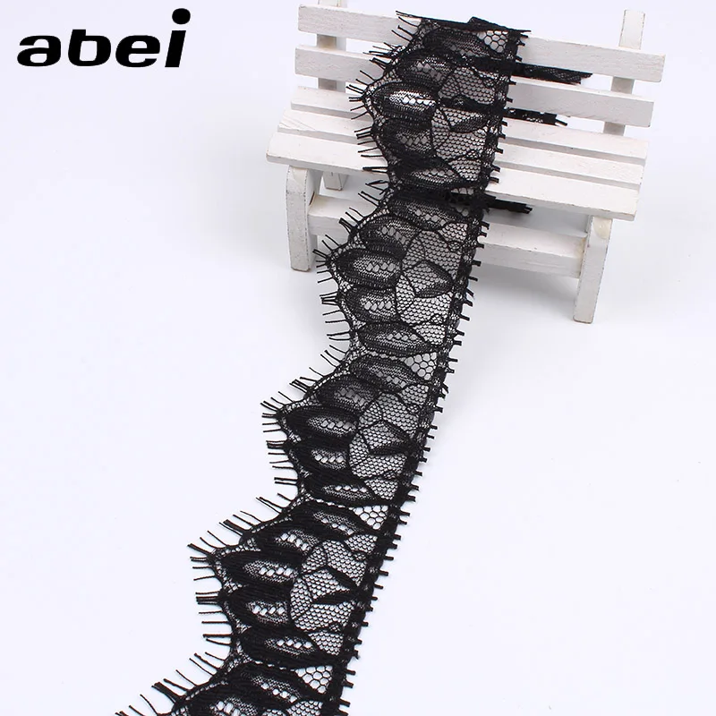 5cm 3yards/lot DIY Sewing Lace Trims Embroidered Eyelash Lace Ribbon Black lace Fabric Garments Accessories
5cm 3yards/lot DIY Sewing Lace Trims Embroidered Eyelash Lace Ribbon Black lace Fabric Garments Accessories
