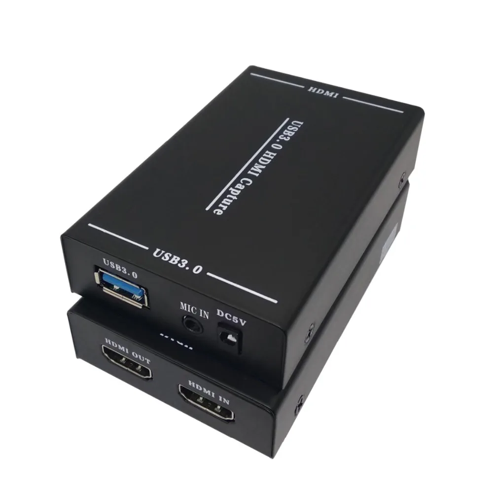 HDMI к USB3.0 захват с micphone 4K HD игра захвата карты без водителя установка KVM