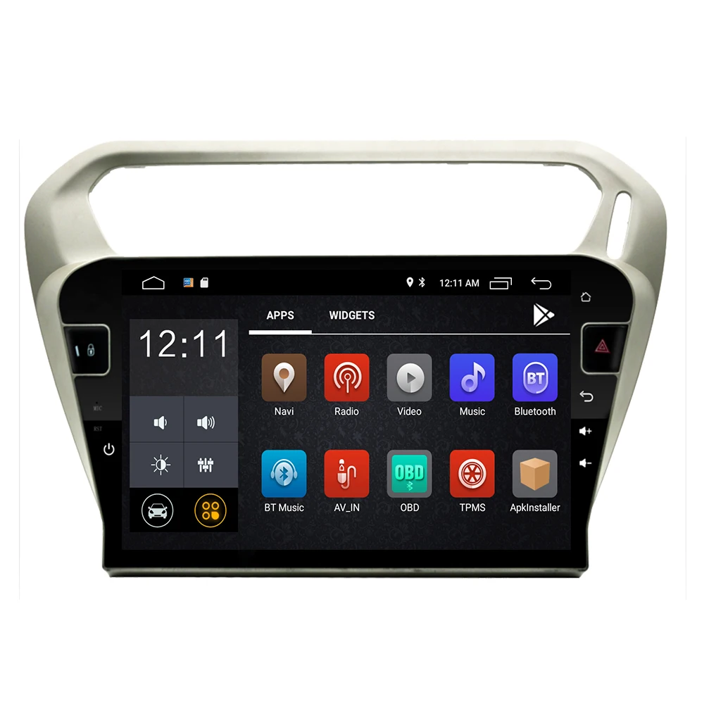 Автомагнитола 2 din на android 10 Мультимедийный проигрыватель с gps для Peugeot 301 Citroen Elysee