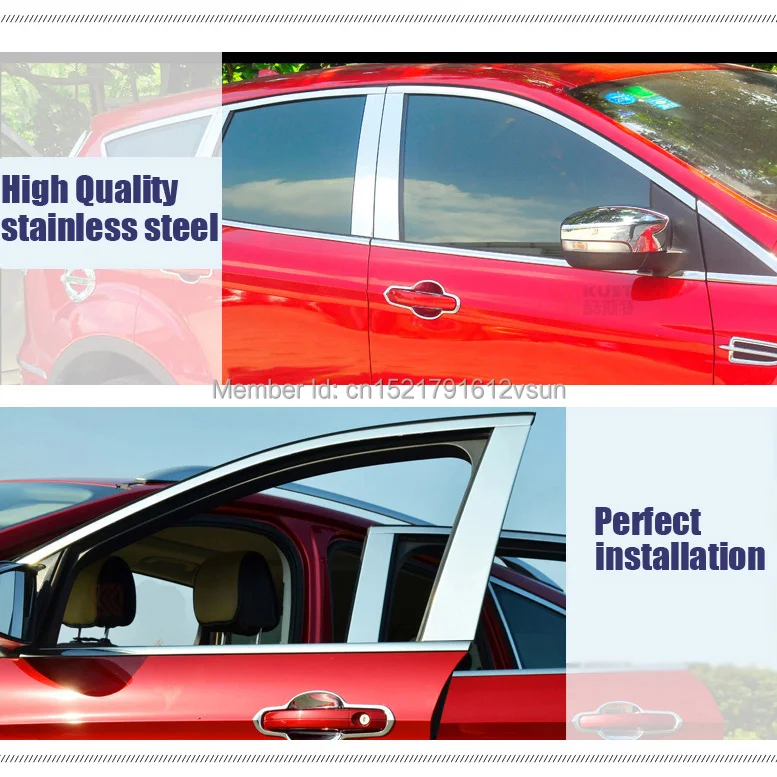TOMMIA Full Window Pillar Molding Sill Trim Chromium Styling Strips Stainless Steel For Chevrolet Epica 2010-2013
TOMMIA Full Window Pillar Molding Sill Trim Chromium Styling Strips Stainless Steel For Chevrolet Epica 2010-2013