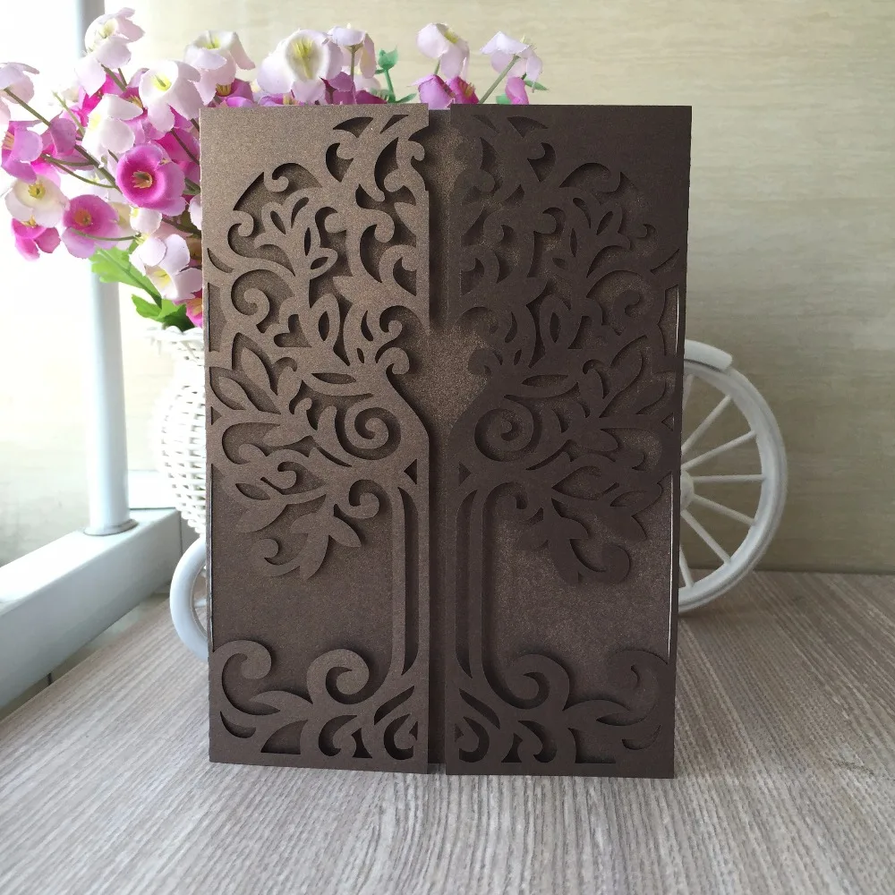 20pcs New Arrived wedding decoration Laser Cut Tree Wedding Invitation Card Bridal Shower Party Invitation card marriage card
20pcs New Arrived wedding decoration Laser Cut Tree Wedding Invitation Card Bridal Shower Party Invitation card marriage card