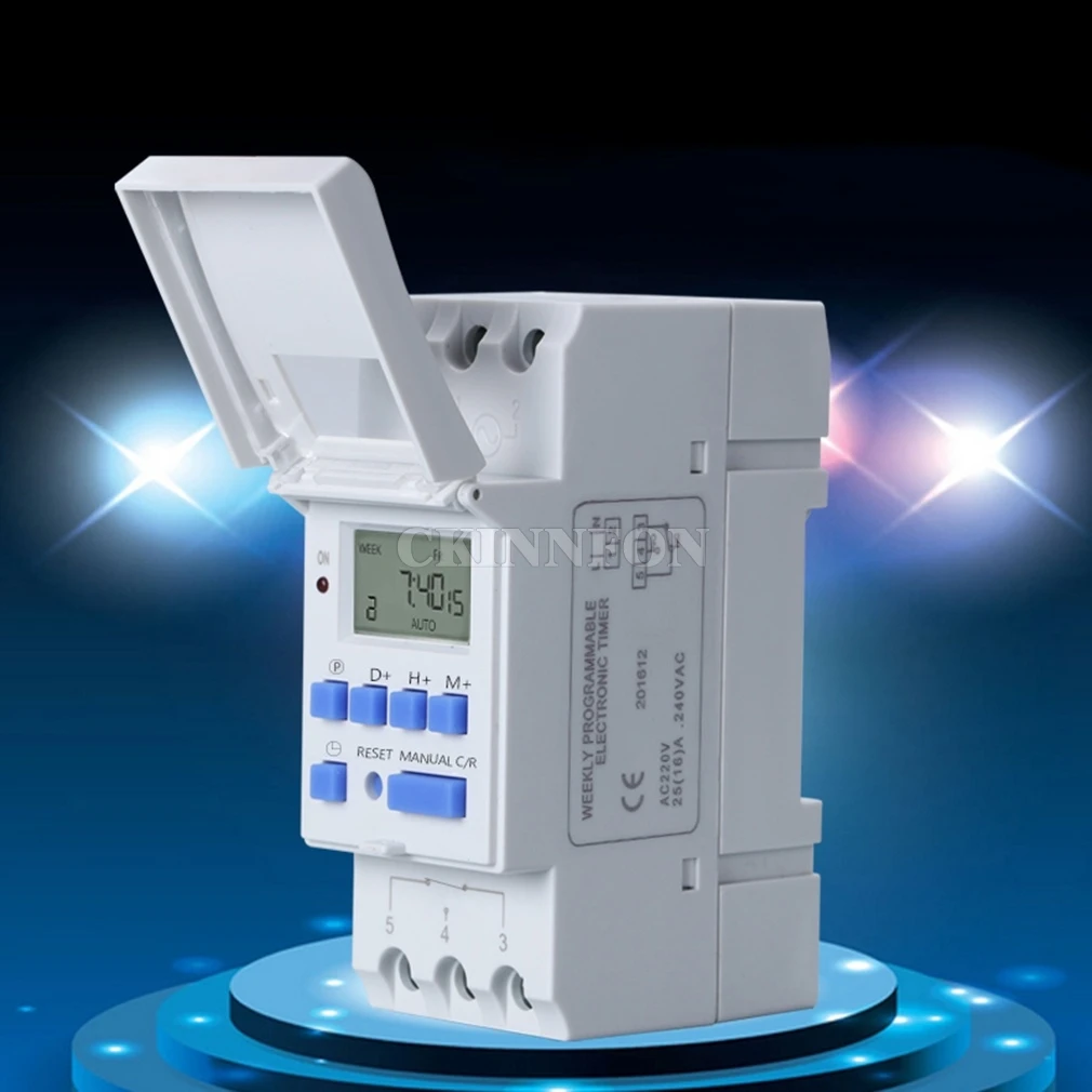 10PCS White Panel Mounted Digital LCD Programmable Electronic Timer Switch THC 15A 110V/220V
10PCS White Panel Mounted Digital LCD Programmable Electronic Timer Switch THC 15A 110V/220V