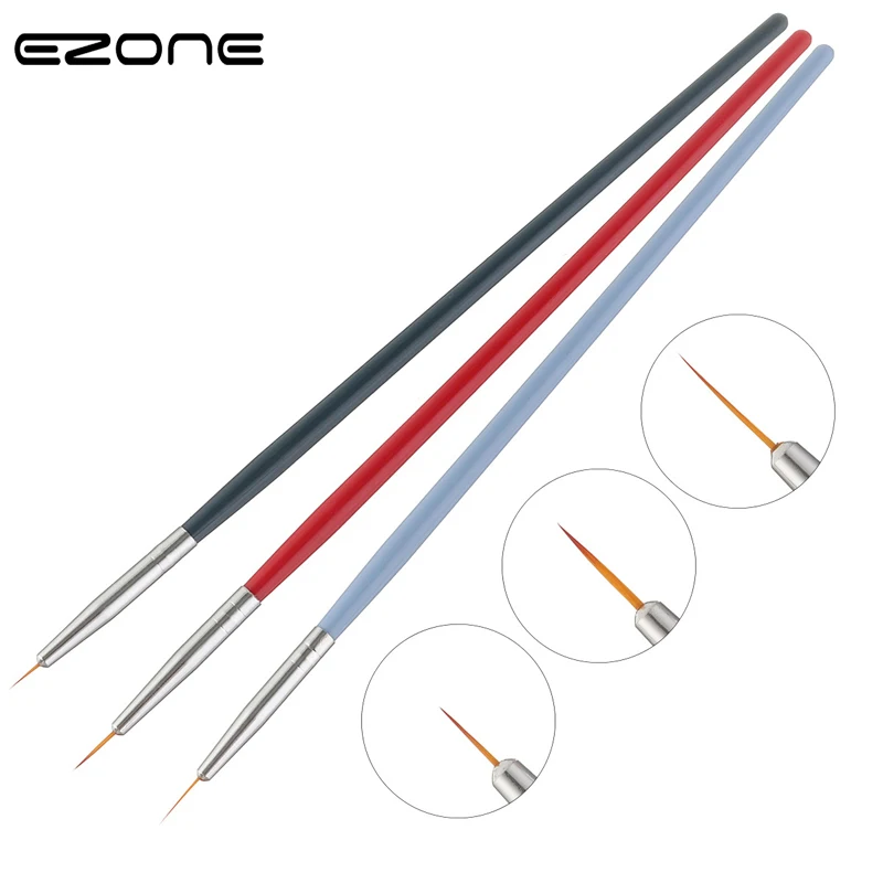 EZONE 3PCS/Set Paint Brush Wood Handel Nylon Hair Nail Art Hook Line Pens Watercolor Oil Gouache Acrylic Painting Art Tools
EZONE 3PCS/Set Paint Brush Wood Handel Nylon Hair Nail Art Hook Line Pens Watercolor Oil Gouache Acrylic Painting Art Tools