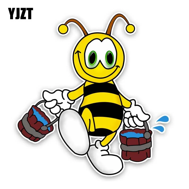 YJZT 14.6CM*15.5CM The Bees Carry Two Barrels Of Water Originality Decal PVC Car Sticker 12-300726
YJZT 14.6CM*15.5CM The Bees Carry Two Barrels Of Water Originality Decal PVC Car Sticker 12-300726