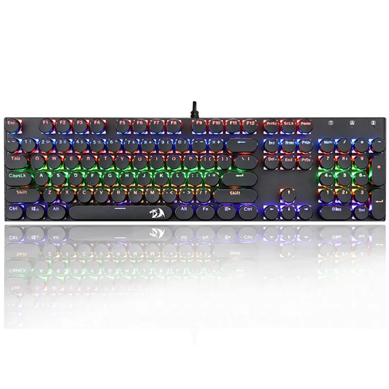 Punk real mechanical keyboard game round key led 104 key wired usb external computer desktop office esports Compact Typewriter
Punk real mechanical keyboard game round key led 104 key wired usb external computer desktop office esports Compact Typewriter