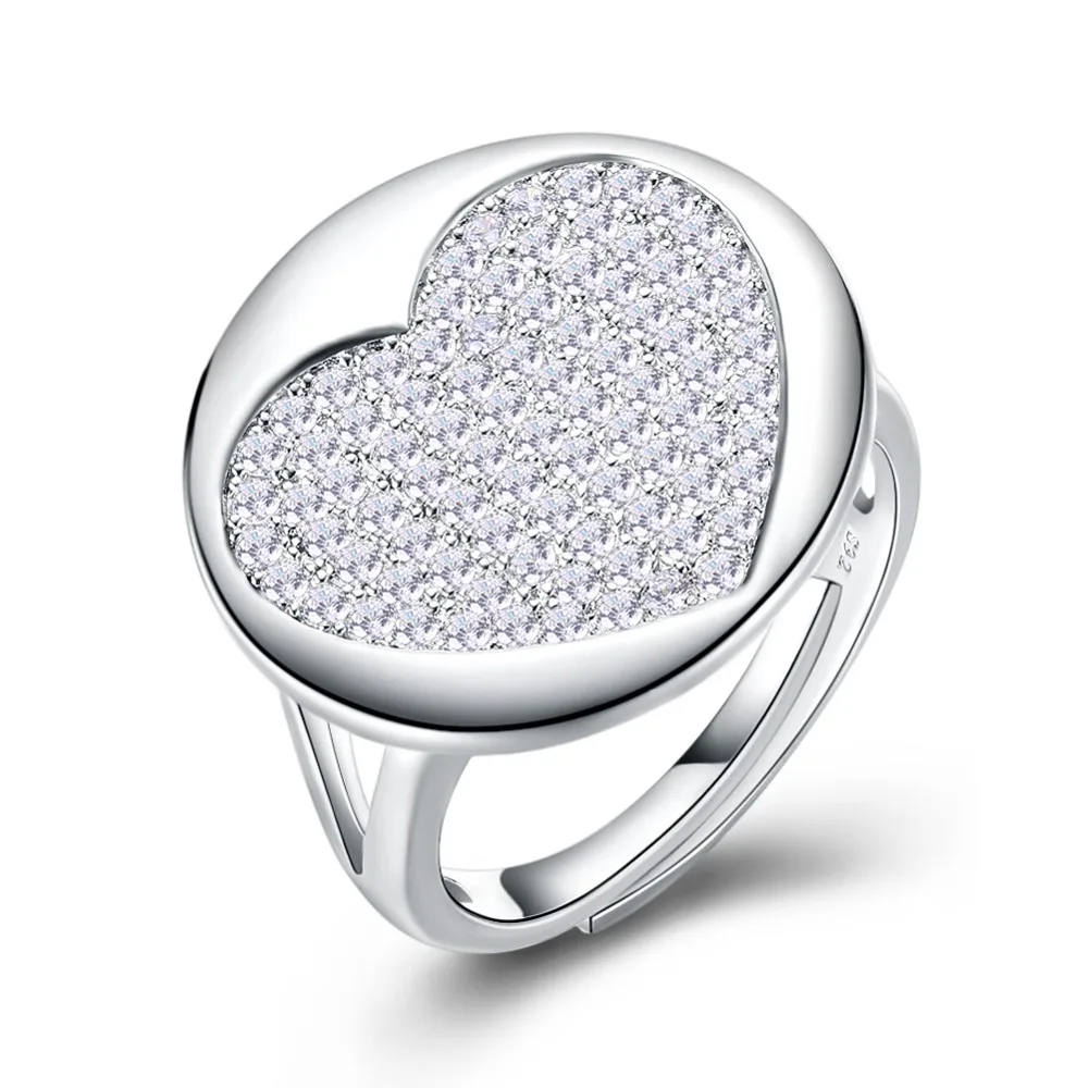 Romantic Women 925 Sterling Silver Rings 5A Cubic Zircon Heart Carved Charm Open Rings for Lady Party Fine Jewelry Festival Gift
Romantic Women 925 Sterling Silver Rings 5A Cubic Zircon Heart Carved Charm Open Rings for Lady Party Fine Jewelry Festival Gift