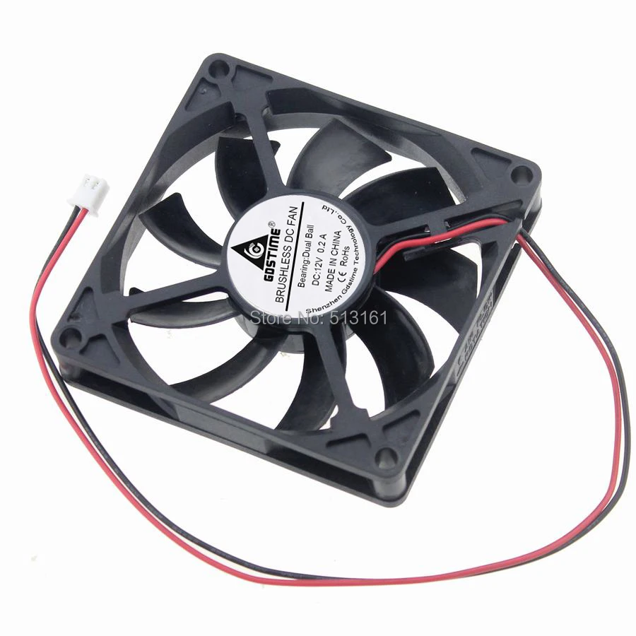 5PCS Gdstime 80cm DC Fan 80x80x15mm Ball Computer PC CPU Silent Cooling Case Fan Black 12V 8015
5PCS Gdstime 80cm DC Fan 80x80x15mm Ball Computer PC CPU Silent Cooling Case Fan Black 12V 8015