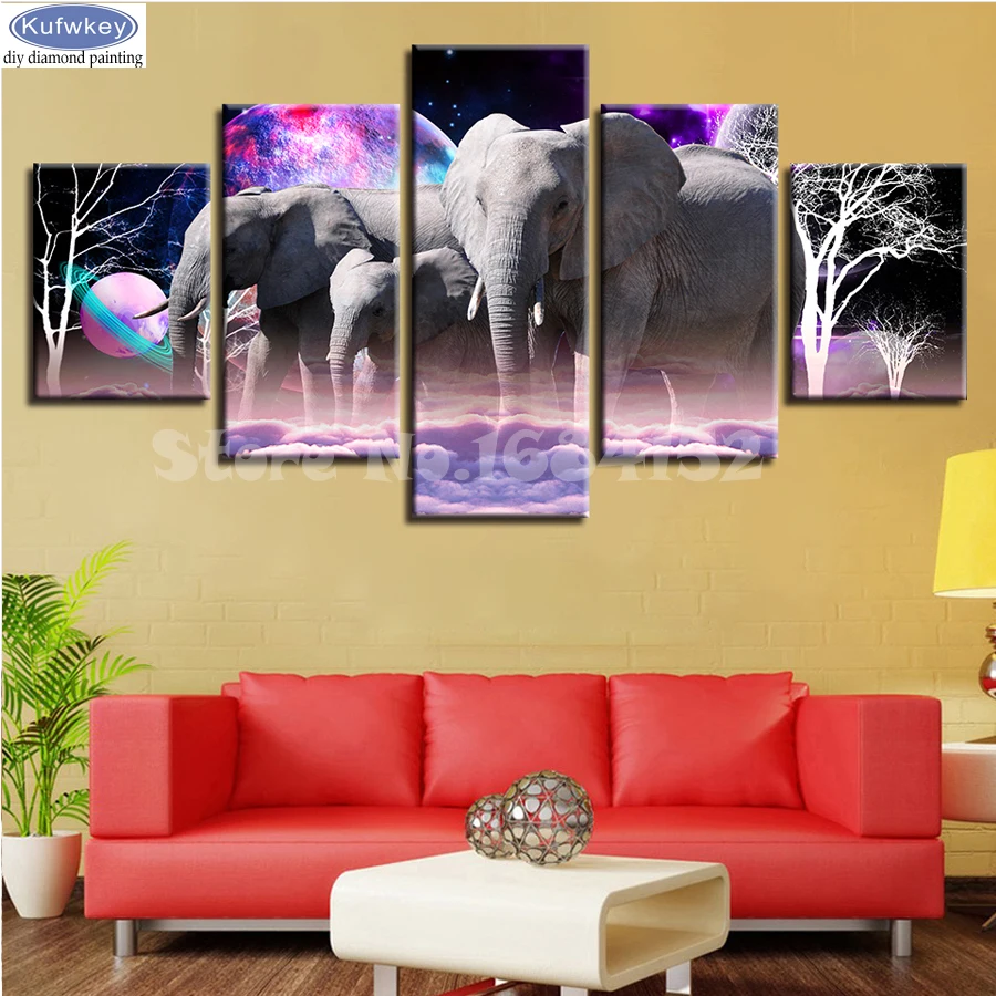5pcs Full Square Drill 5D DIY Diamond Painting" Elephants/Abstract Planet" Multi-picture Combination 3D Embroidery Mosaic kit
5pcs Full Square Drill 5D DIY Diamond Painting" Elephants/Abstract Planet" Multi-picture Combination 3D Embroidery Mosaic kit