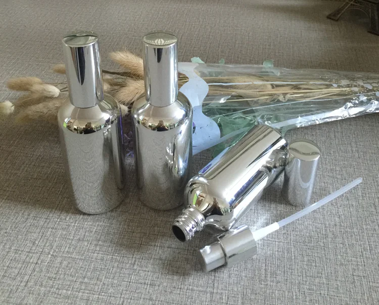 wholesale 50pcs 100ml high temperature silver plated lotion bottle with pump,100ml glass silver cosmetic bottle for lotion
wholesale 50pcs 100ml high temperature silver plated lotion bottle with pump,100ml glass silver cosmetic bottle for lotion