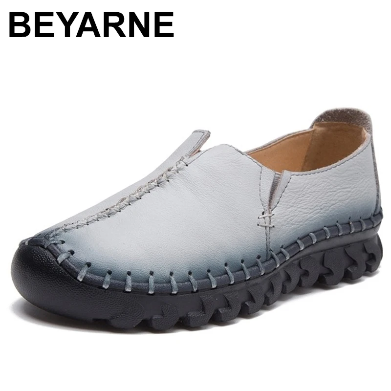 BEYARNEWoman Genuine Leather shoes Spring Solid Flat shoes Fashion Women Flats Ballet Women shoes Soft bottom Casual LoaferE384
BEYARNEWoman Genuine Leather shoes Spring Solid Flat shoes Fashion Women Flats Ballet Women shoes Soft bottom Casual LoaferE384