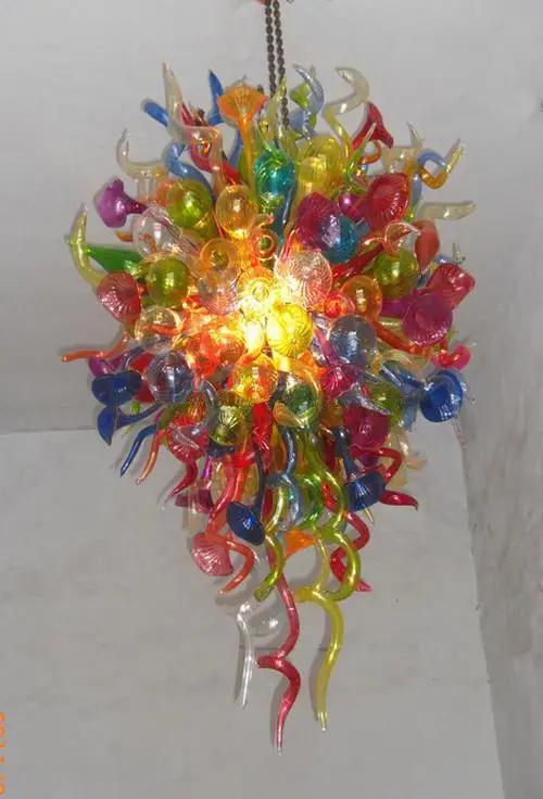 Elegant 110/220v AC Led Splendid Art Multi Colored Hand Blown Glass Chandelier Lamp
Elegant 110/220v AC Led Splendid Art Multi Colored Hand Blown Glass Chandelier Lamp