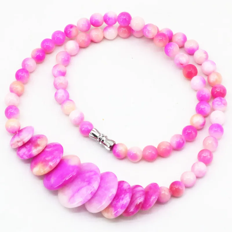 8 Colors Natural Stone Jades 6mm Round Beads Necklace For Women High Grade Coin Pendants 10-20mm Chalcedony Jewelry 18inch B3391
8 Colors Natural Stone Jades 6mm Round Beads Necklace For Women High Grade Coin Pendants 10-20mm Chalcedony Jewelry 18inch B3391