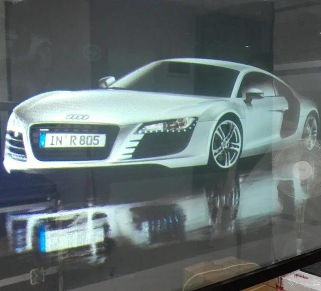 1.52x5m 3D Holographic Rear Projection Film With 92% High Transmittance for Shop Window
1.52x5m 3D Holographic Rear Projection Film With 92% High Transmittance for Shop Window