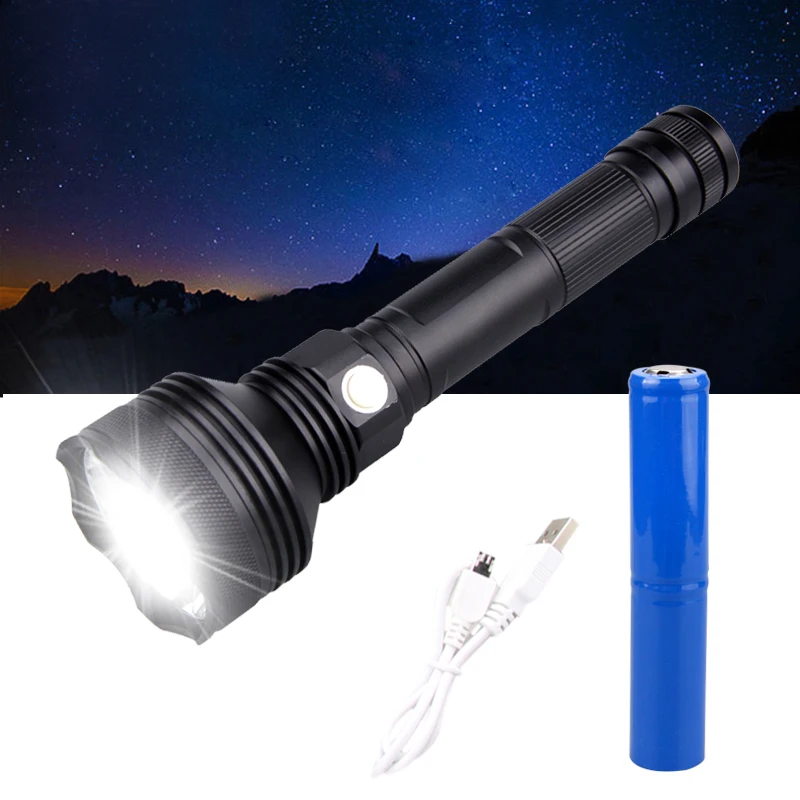Powerful Waterproof LED flashlight torch 3 mode White light XHP50 LED tactical hunting flashlight with special battery
Powerful Waterproof LED flashlight torch 3 mode White light XHP50 LED tactical hunting flashlight with special battery