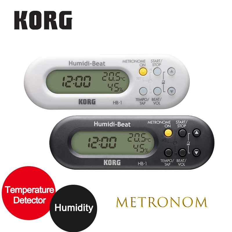 KORG Humidi Beat HB1WH Metronome with Humidity/Temperature Detector,Violin/Sax Metronome, brass band or orchestra Metronome
KORG Humidi Beat HB1WH Metronome with Humidity/Temperature Detector,Violin/Sax Metronome, brass band or orchestra Metronome