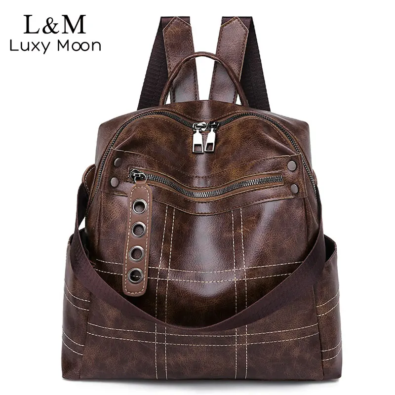Women Vintage Backpacks Multi-function High Quality Leather Backpack For Girls Large Female Bag School Shoulder Bags 2020 XA266H
Women Vintage Backpacks Multi-function High Quality Leather Backpack For Girls Large Female Bag School Shoulder Bags 2020 XA266H