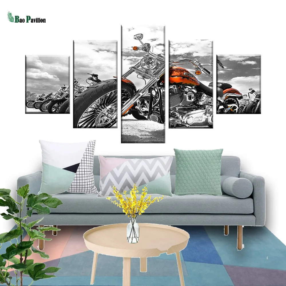 Canvas Pictures Poster Modular Prints Wall Art Framed 5 Pieces Motorcycle Black And White Painting Decor Living Room Or Bedroom
Canvas Pictures Poster Modular Prints Wall Art Framed 5 Pieces Motorcycle Black And White Painting Decor Living Room Or Bedroom