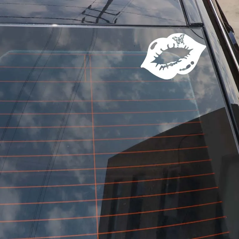 YJZT 13.3*8.1CM Sexy Butterfly Lips Fashion Cool Style Black/Silver Vinyl Decal Car Sticker Silhoutte Design C20-1011
YJZT 13.3*8.1CM Sexy Butterfly Lips Fashion Cool Style Black/Silver Vinyl Decal Car Sticker Silhoutte Design C20-1011