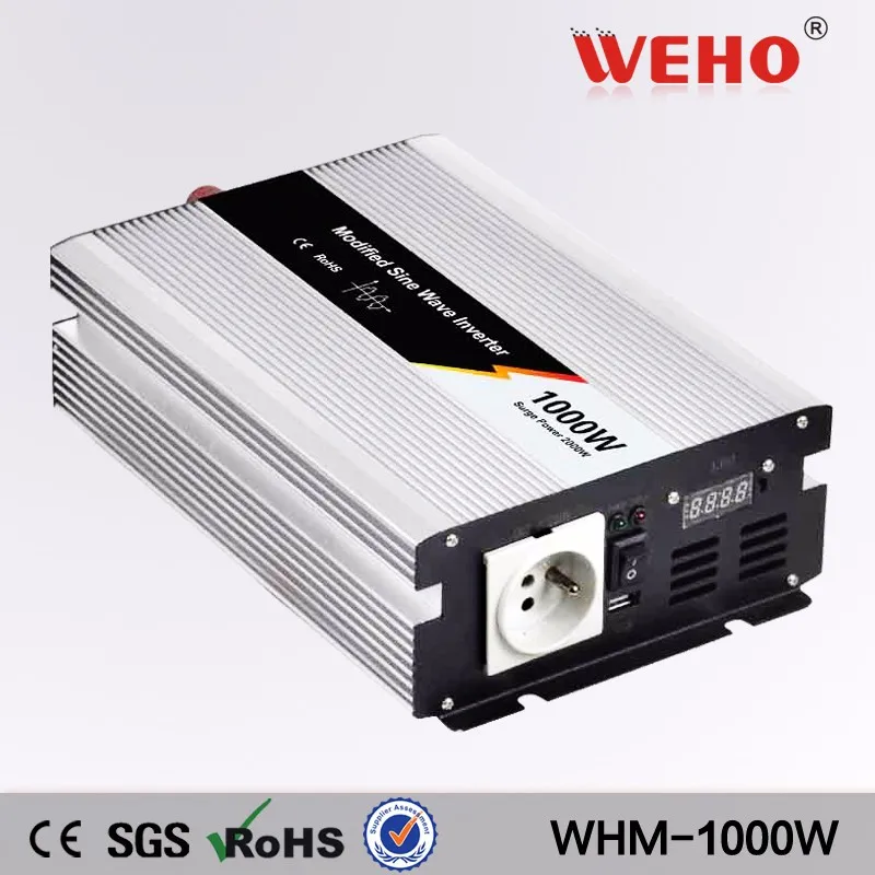 (WHM1000-122) 1000W off Grid Tie Modified sine wave Solar Inverter 12VDC to AC220V/230V 50HZ or 60Hz Home Solar Systems
(WHM1000-122) 1000W off Grid Tie Modified sine wave Solar Inverter 12VDC to AC220V/230V 50HZ or 60Hz Home Solar Systems