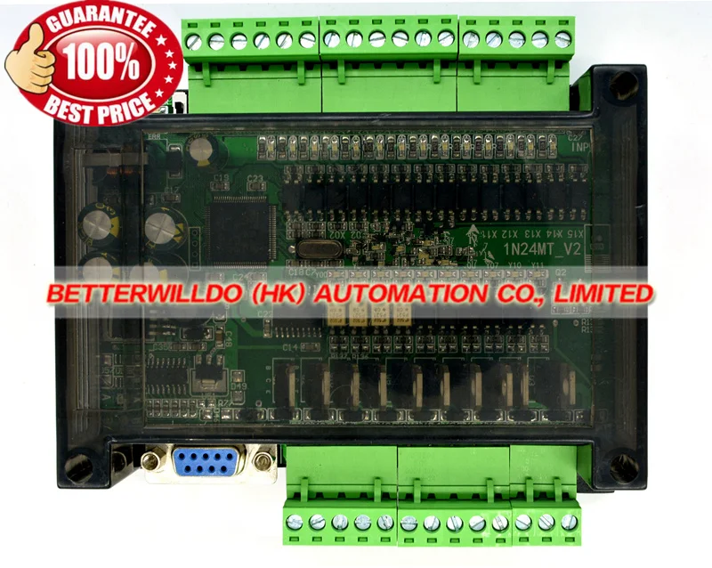 PLC промышленная плата управления FX1N 24MT DC24V 0.7A 14/10 вход выход 4 полосный импульсный