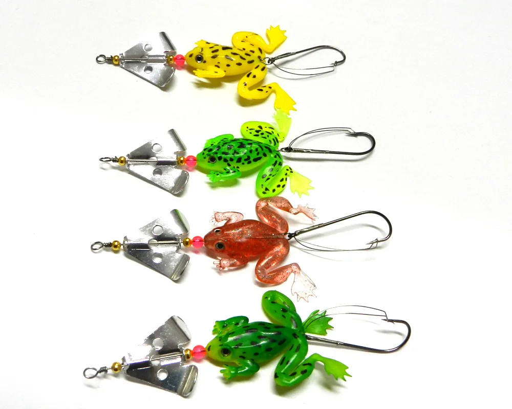 Hot Sale 4pcs Rubber Frog Soft Fishing Lures 8cm 6.2g Spinnerbait Swimbait Fishing Tackles Bass Crankbait
Hot Sale 4pcs Rubber Frog Soft Fishing Lures 8cm 6.2g Spinnerbait Swimbait Fishing Tackles Bass Crankbait