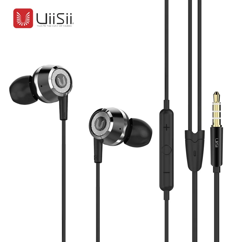 Фото UiiSii HI820 музыки уменьшить громкость In ear Наушники 3 5 мм 1 2 м Шум - купить