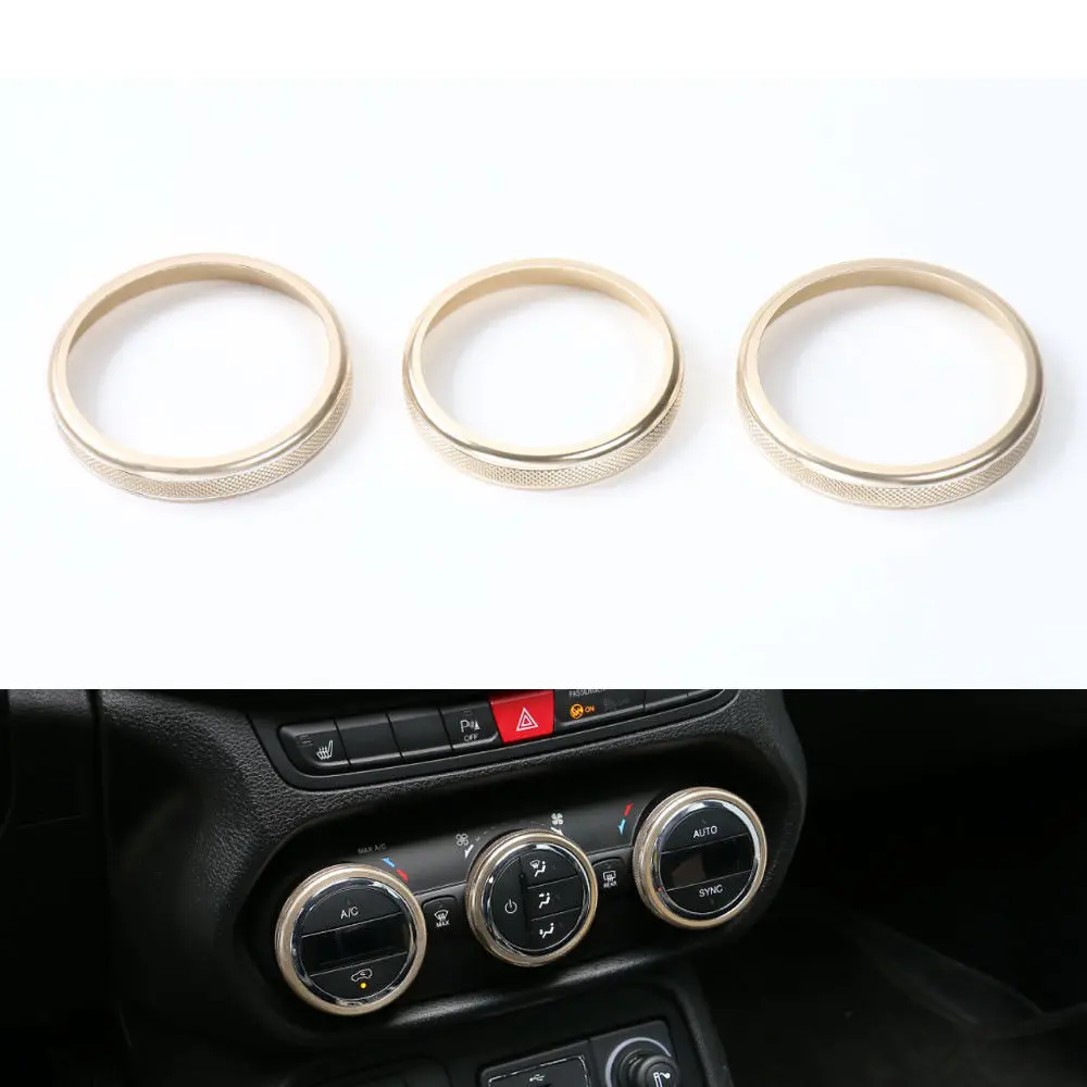 5Colors 3pc/set AC Button Air Condition Switch Control Cover Trim Ring Decoration For Jeep Renegade 2015 2016 Car Styling Covers
5Colors 3pc/set AC Button Air Condition Switch Control Cover Trim Ring Decoration For Jeep Renegade 2015 2016 Car Styling Covers