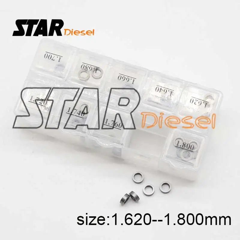 50PCS B70 E1023502 Injector Adjusting Washers Shim Size 1.62mm-1.80mm Gasket Repair Kits for Bo/sch Piezo Injector Nozzle
50PCS B70 E1023502 Injector Adjusting Washers Shim Size 1.62mm-1.80mm Gasket Repair Kits for Bo/sch Piezo Injector Nozzle