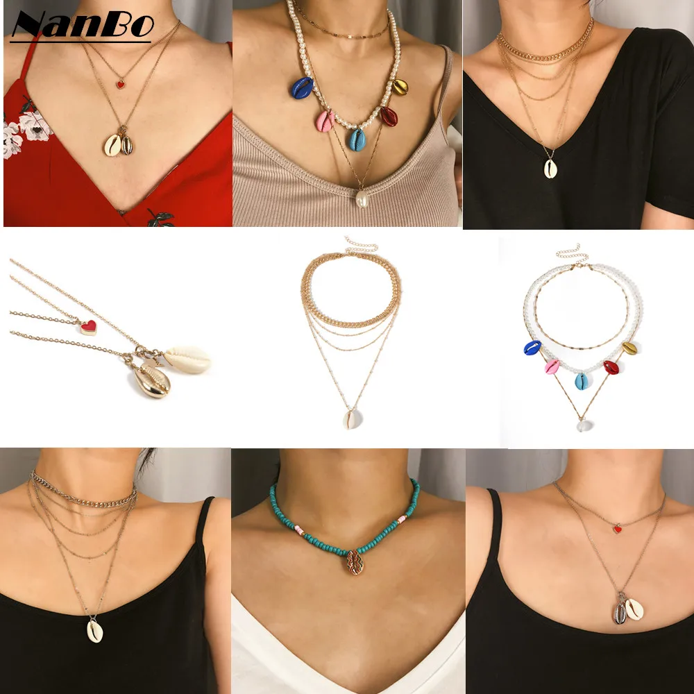 Gold Shell Choker Necklaces For Women Fashion Statement Pendant Necklace Wedding Party Collar Jewelry ZA Bijoux Brincos 2019
Gold Shell Choker Necklaces For Women Fashion Statement Pendant Necklace Wedding Party Collar Jewelry ZA Bijoux Brincos 2019