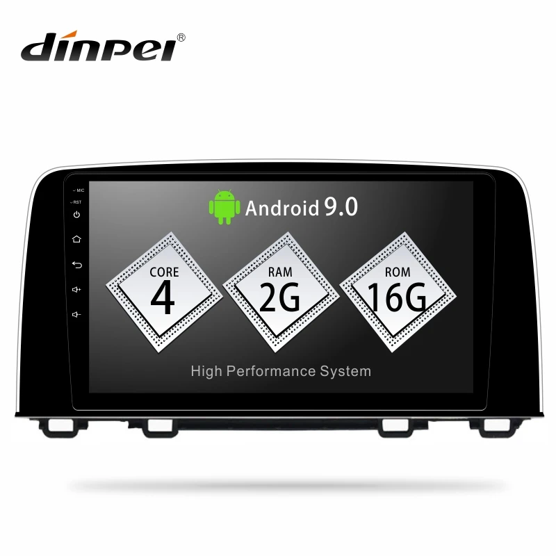 Dinpei Android 9 0 автомобильный Радио мультимедийный плеер для Honda CRV 2017 2018 2019 gps