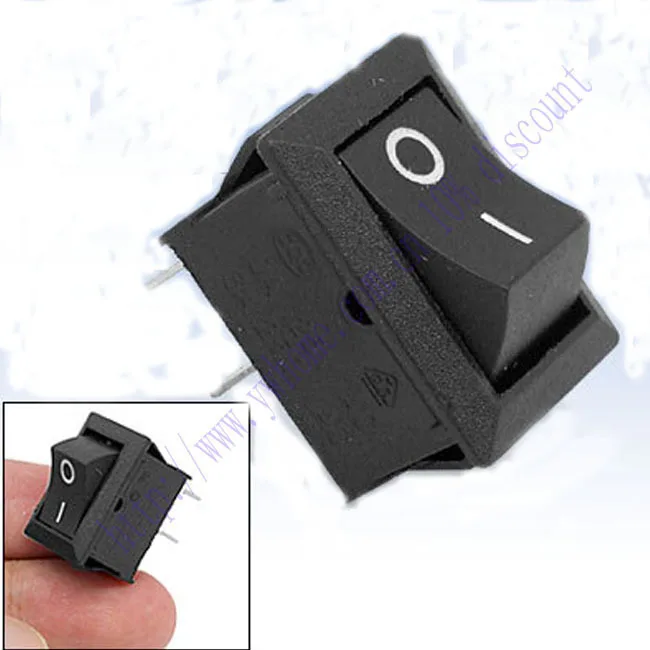 Новый 2 шт. клавишный выключатель 2 Pin 250V 3A 125V 6A on Off Black SPST KCD5 101
Новый 2 шт. клавишный выключатель 2 Pin 250V 3A 125V 6A on Off Black SPST KCD5 101