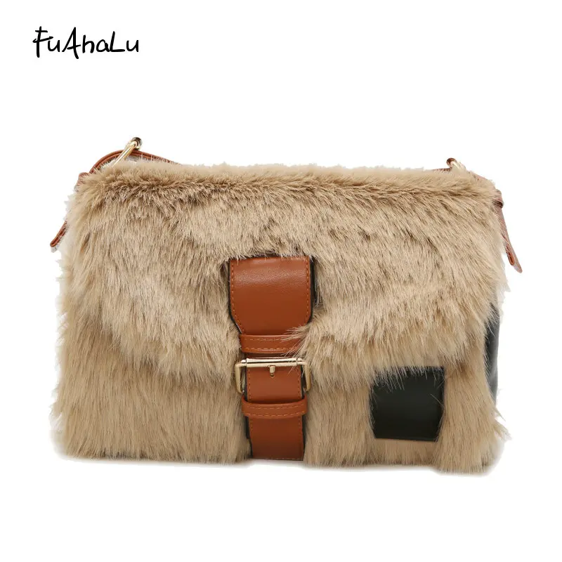FuAhaLu luxury handbags women bags designer Faux fur PU patchwork shoulder bags solid messenger bags crossbody bags for women
FuAhaLu luxury handbags women bags designer Faux fur PU patchwork shoulder bags solid messenger bags crossbody bags for women