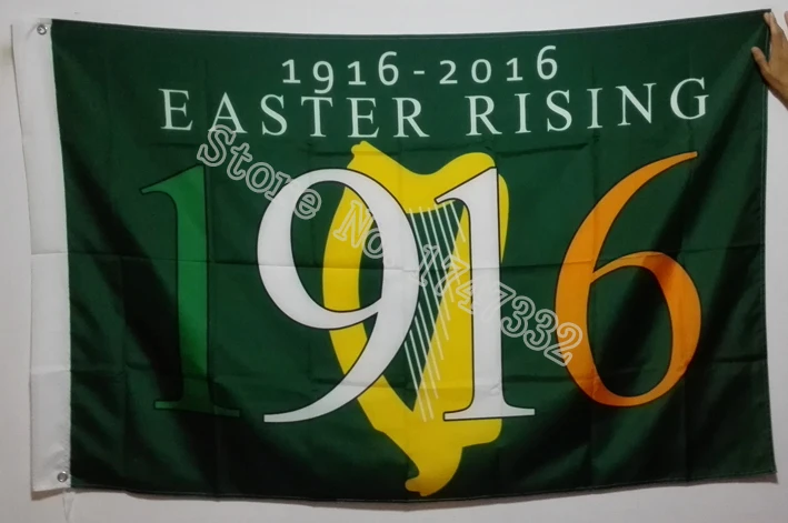 Easter Rising 1916-2016 Irish Republic Ireland St Patricks Flag hot sell good 3X5FT 150X90CM Banner brass metal holes
Easter Rising 1916-2016 Irish Republic Ireland St Patricks Flag hot sell good 3X5FT 150X90CM Banner brass metal holes