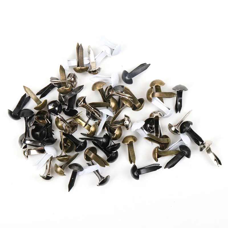 100pcs Mixed Round Metal Brad Studs Spikes Scrapbooking Embellishment Fastener Brads Crafts Pushpin Decoration 5x10mm
100pcs Mixed Round Metal Brad Studs Spikes Scrapbooking Embellishment Fastener Brads Crafts Pushpin Decoration 5x10mm