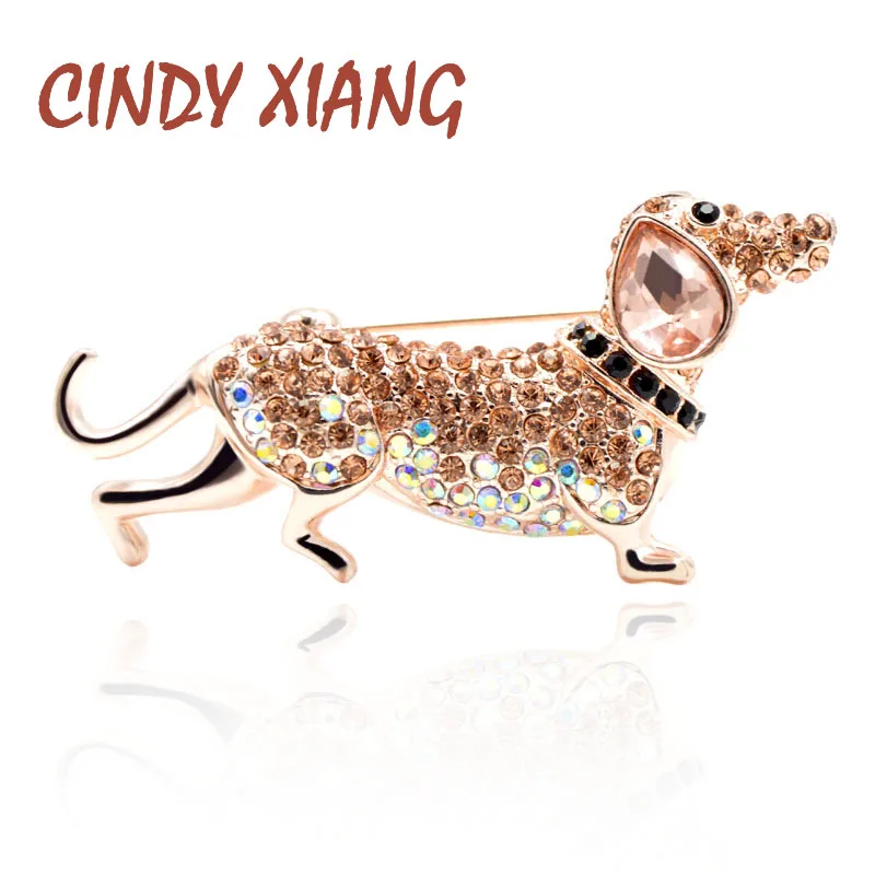 CINDY XIANG Rhinestone Sausage Dog Brooches for Women Small Cute Puppy Brooch Pin New Design Summer T-shirt Style Jewelry Gift
CINDY XIANG Rhinestone Sausage Dog Brooches for Women Small Cute Puppy Brooch Pin New Design Summer T-shirt Style Jewelry Gift