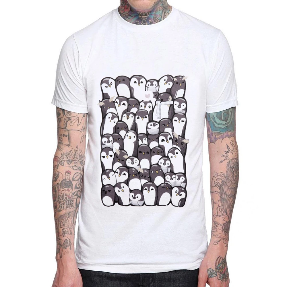 Men T Shirt Penguin 100% Cotton O-neck Mens White New Fashion Funny Print T-Shirt Brand Casual Men's Clothes Summer Tee Shirts
Men T Shirt Penguin 100% Cotton O-neck Mens White New Fashion Funny Print T-Shirt Brand Casual Men's Clothes Summer Tee Shirts