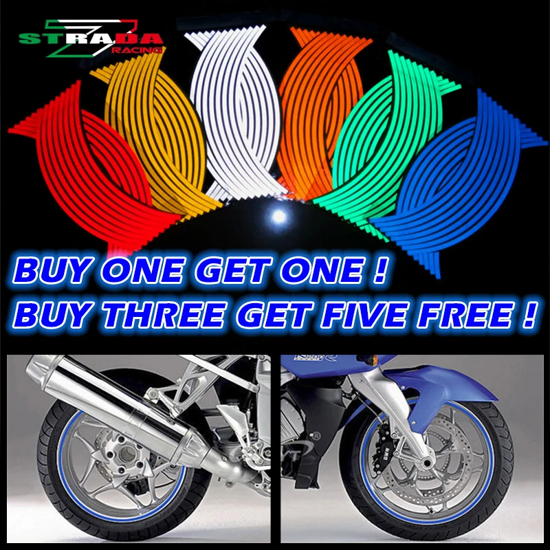 Motorcycle Styling Wheel Hub Rim Stripe Reflective Decal Stickers Safety Reflector For YAMAHA HONDA SUZUKI KTM KAWASAKI BMW new
Motorcycle Styling Wheel Hub Rim Stripe Reflective Decal Stickers Safety Reflector For YAMAHA HONDA SUZUKI KTM KAWASAKI BMW new