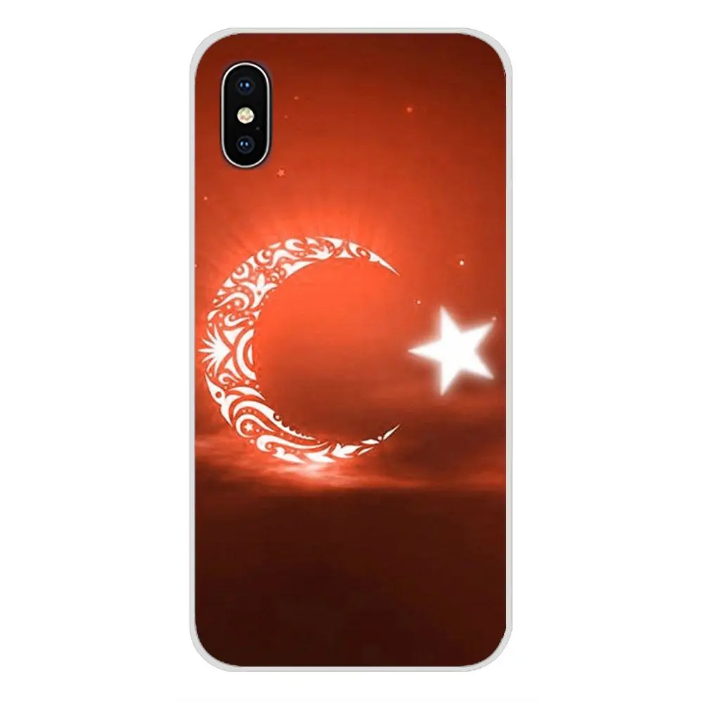 Турция аксессуары с национальными флагами чехлы для телефонов Apple iPhone X XR XS MAX 4 4S 5