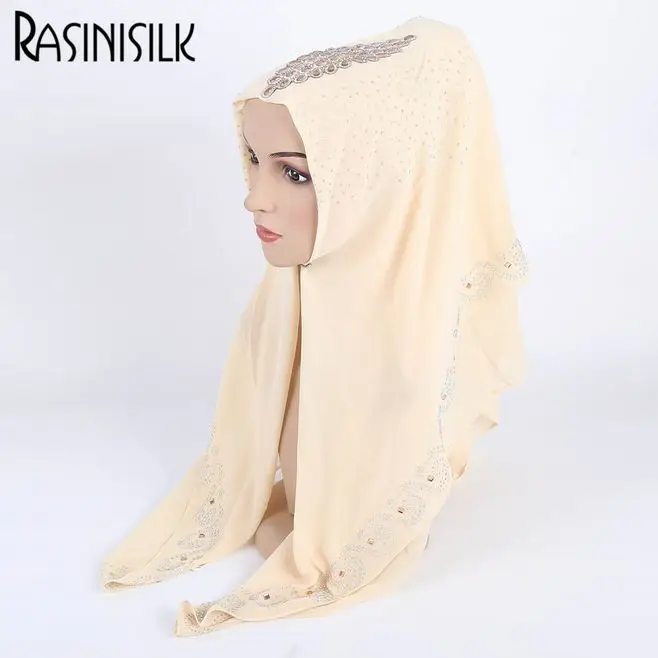New Women Arab Turkish Hijab Scarves With Luxury Diamond Female Chiffon Rhinestones Muslim Headwrap Islam Shawl Headscarf Turban
New Women Arab Turkish Hijab Scarves With Luxury Diamond Female Chiffon Rhinestones Muslim Headwrap Islam Shawl Headscarf Turban