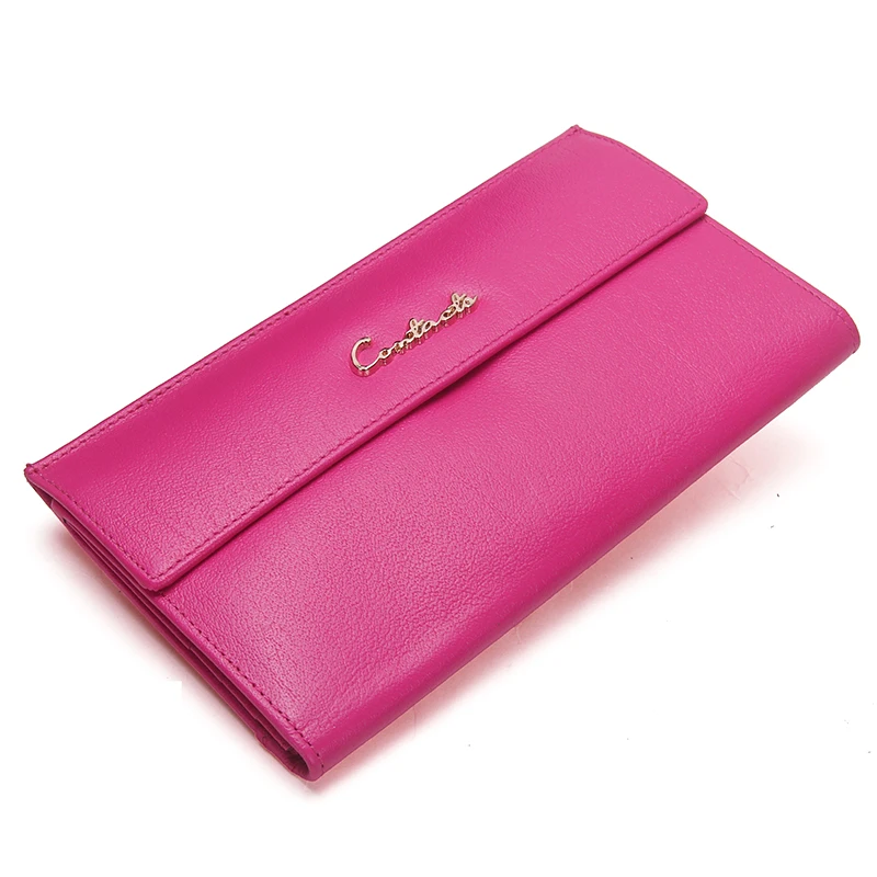 Contact's Luxury Genuine Leather Women Wallets Pink Long Ladies Purse With Zipper Coin Pocket Card Holder Female Clutch Bag
Contact's Luxury Genuine Leather Women Wallets Pink Long Ladies Purse With Zipper Coin Pocket Card Holder Female Clutch Bag
