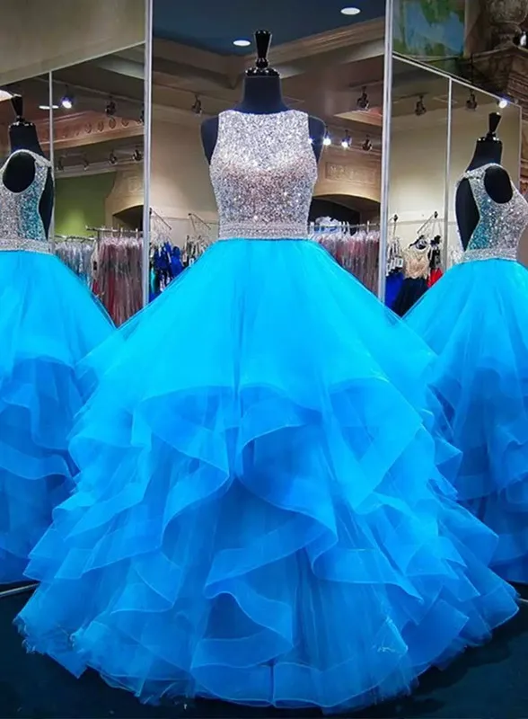 New Beads Ball Gown Quinceanera Dresses 2020 Scoop Crystal Formal Backless Floor Length Ball Gown Beading Tulle Pageant Dresses
New Beads Ball Gown Quinceanera Dresses 2020 Scoop Crystal Formal Backless Floor Length Ball Gown Beading Tulle Pageant Dresses