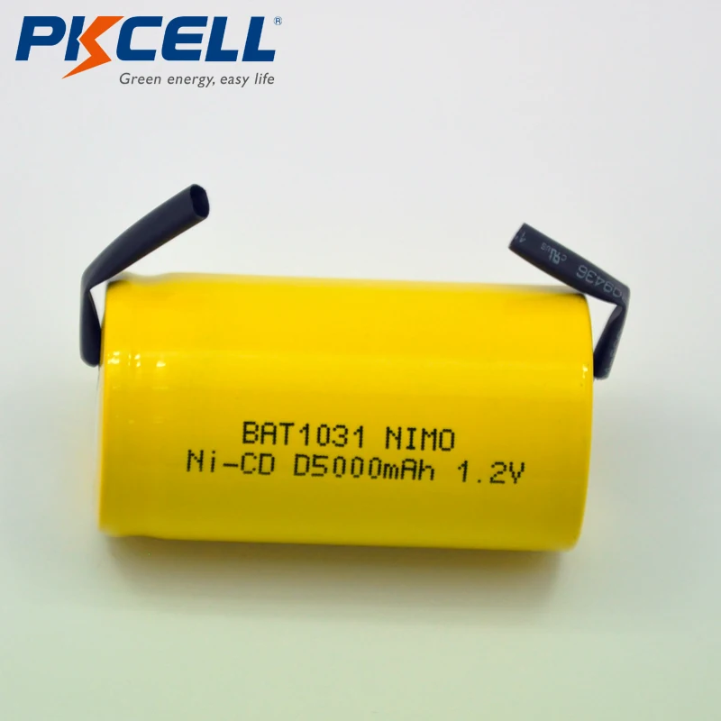 2pcs PKCELL D size NiCd Rechargeable Batteries 1.2V High Capacity 5000mAh Ni-Cd Industrail Battery with Tabs
2pcs PKCELL D size NiCd Rechargeable Batteries 1.2V High Capacity 5000mAh Ni-Cd Industrail Battery with Tabs