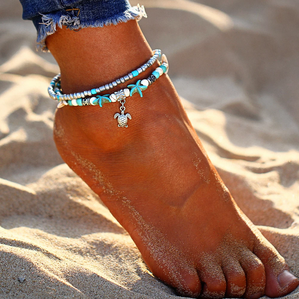Boho Anklet Chain Beach Accessories Bracelet Jewelry Starfish Wave Anklets With Shell Beads Vintage For Woman Anklet Bracelet
Boho Anklet Chain Beach Accessories Bracelet Jewelry Starfish Wave Anklets With Shell Beads Vintage For Woman Anklet Bracelet