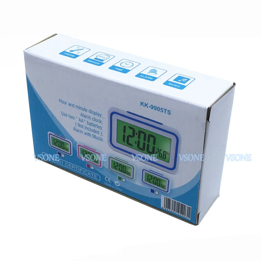 Portuguese Talking LCD Digital Alarm Clock with Thermometer, Back lit, for Blind or Low Vision, 4 colors 9905TY
Portuguese Talking LCD Digital Alarm Clock with Thermometer, Back lit, for Blind or Low Vision, 4 colors 9905TY