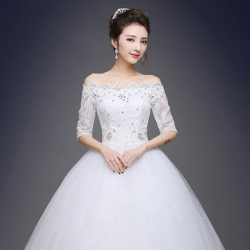 New White Red Bride Dress 2019 Lace Simple Wed 15 Dress Flower Embroidered Tulle Wedding Dress Robe Sleepwear Shoulder Top 312a
New White Red Bride Dress 2019 Lace Simple Wed 15 Dress Flower Embroidered Tulle Wedding Dress Robe Sleepwear Shoulder Top 312a