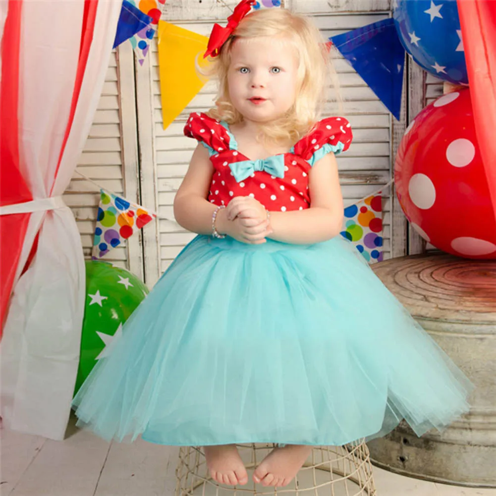 

Детское платье для девочки, Сетчатое летнее милое платье принцессы с круглым вырезом, Вечернее Бальное Платье для выступления, платье AN88