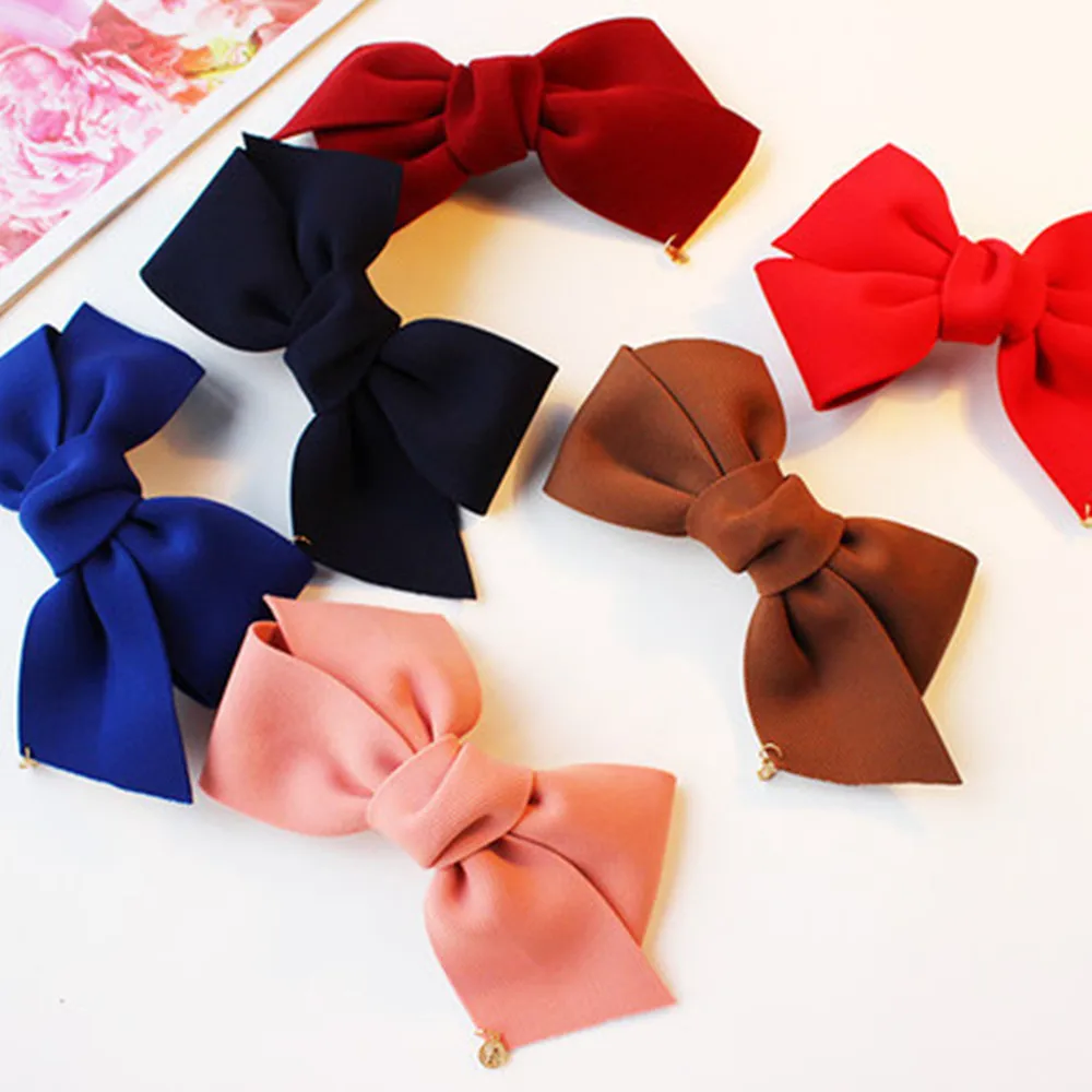 Fashion Big Cloth Bows Hair Clips Girls Sweet Bowknot Barrette Solid Hairpins Headwear Ladies Patchwork Clip Hair Accessories
Fashion Big Cloth Bows Hair Clips Girls Sweet Bowknot Barrette Solid Hairpins Headwear Ladies Patchwork Clip Hair Accessories