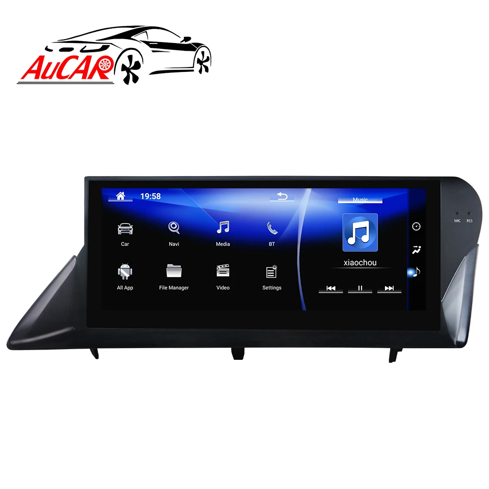 Автомагнитола AuCAR Android 10 25 для Lexus RX 270 350 450 RHD 2009- GPS DVD-плеер сенсорный экран