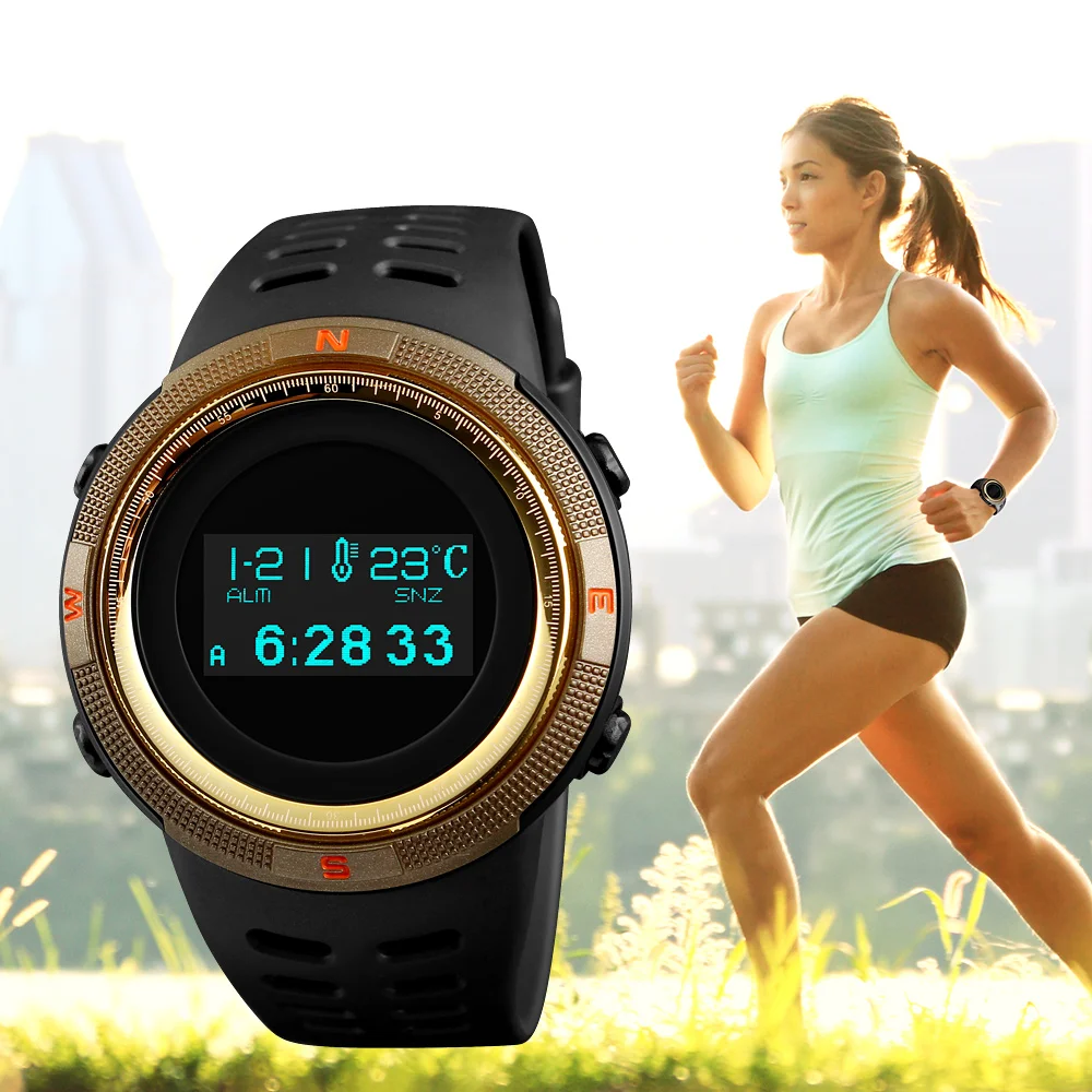 SKMEI Sport Watch Women Outdoor Compass Wristwatch Waterproof Calorie Steps Mileage Complete Calendar Digital PU Strap Watch1360
SKMEI Sport Watch Women Outdoor Compass Wristwatch Waterproof Calorie Steps Mileage Complete Calendar Digital PU Strap Watch1360