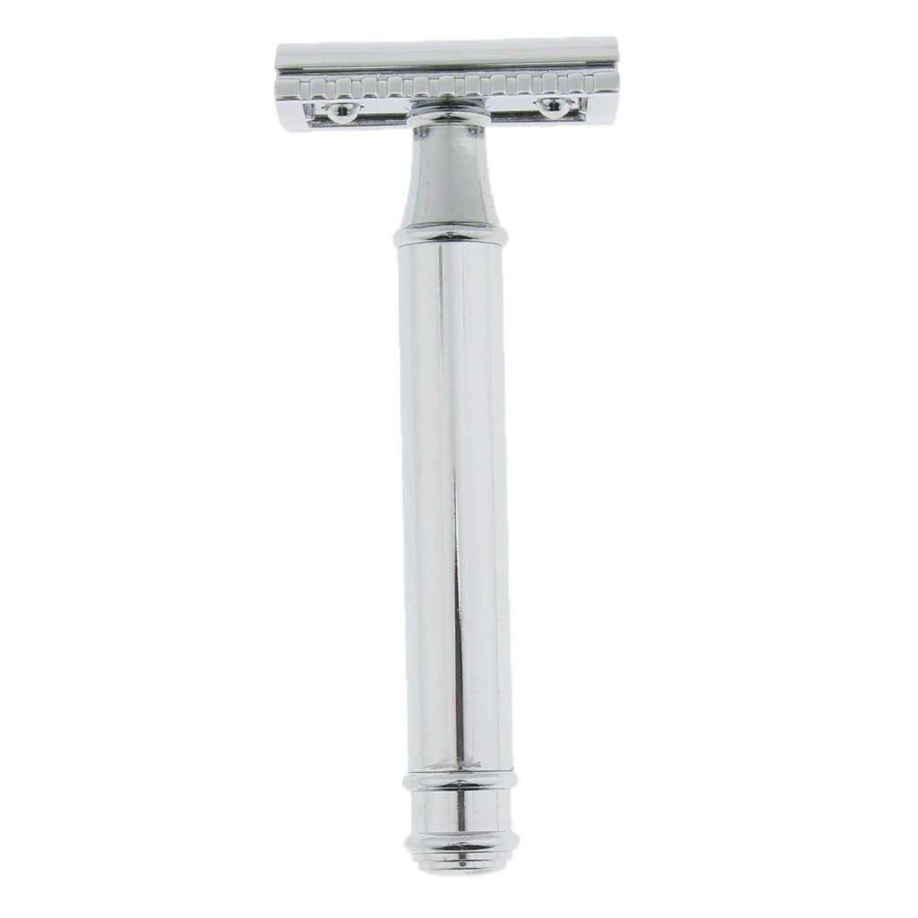 Men's Long Handle Double Sided Safety Shaver Mustache Facial Hair Remove For Home Salon Or Travel - Sliver
Men's Long Handle Double Sided Safety Shaver Mustache Facial Hair Remove For Home Salon Or Travel - Sliver